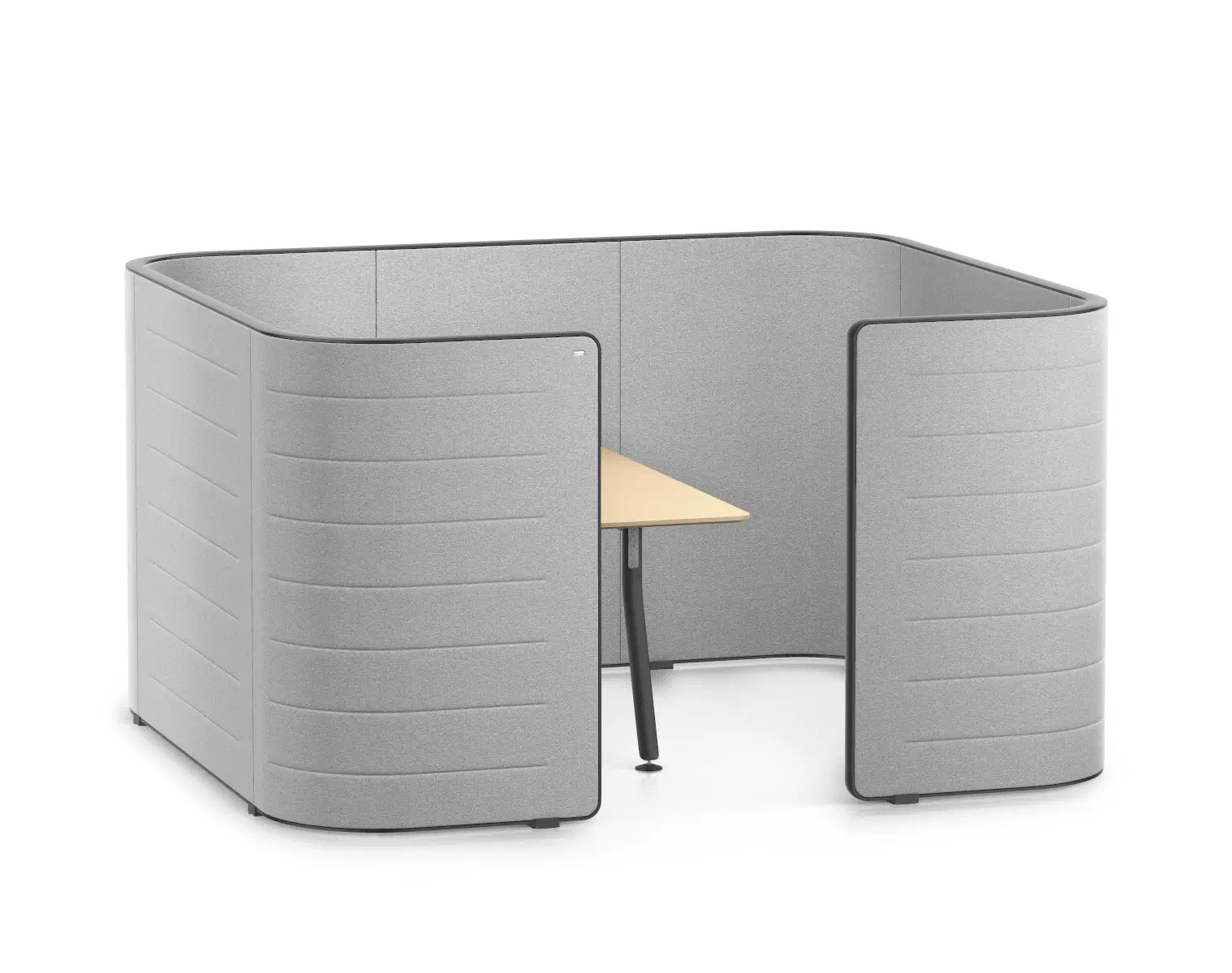 Interstuhl HUB HU373 Besprechungs-Pod niedrig mit Ziernähten in Grau