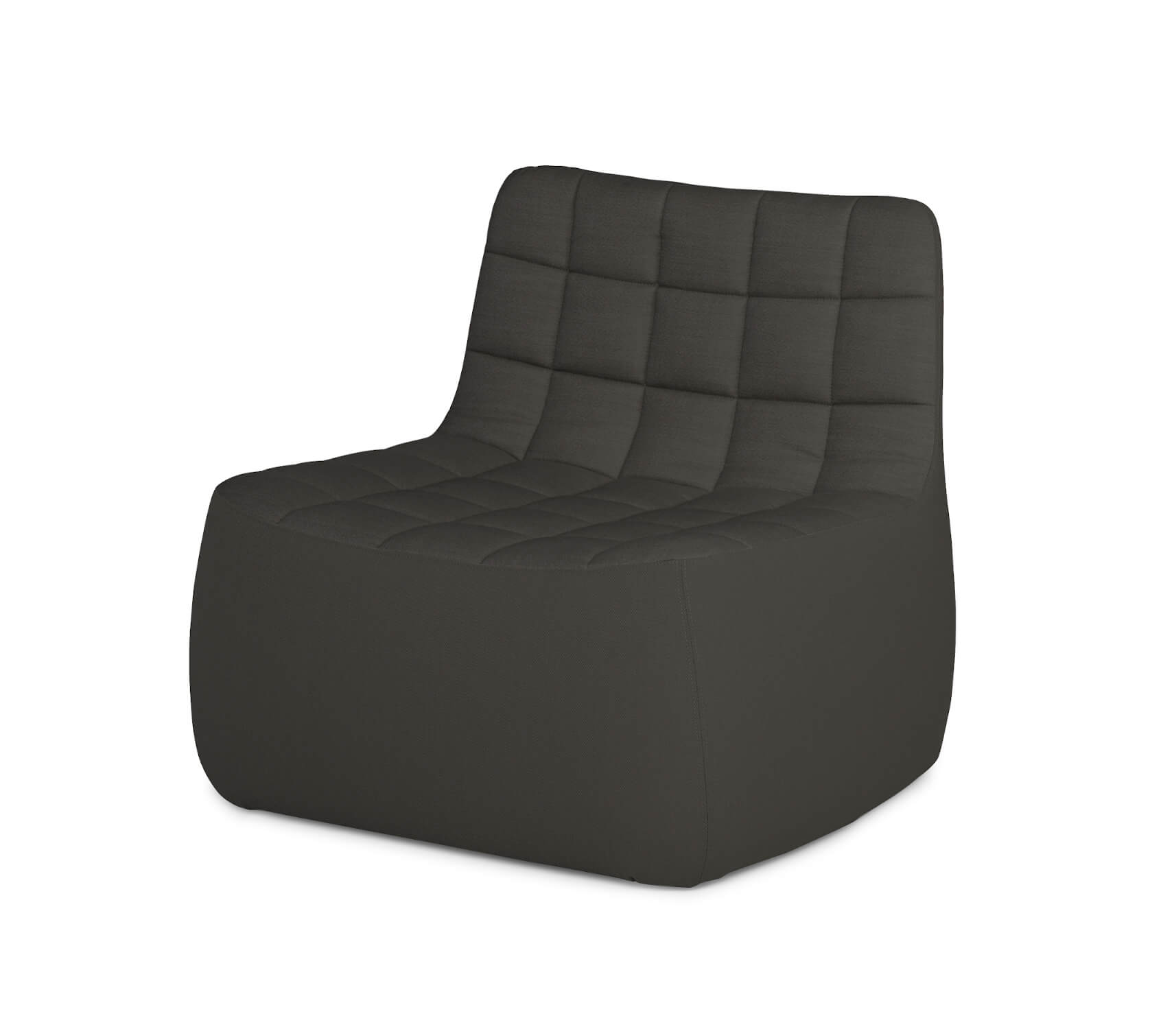 Yam Lounge Chair, dark grey (Brusvik 08)