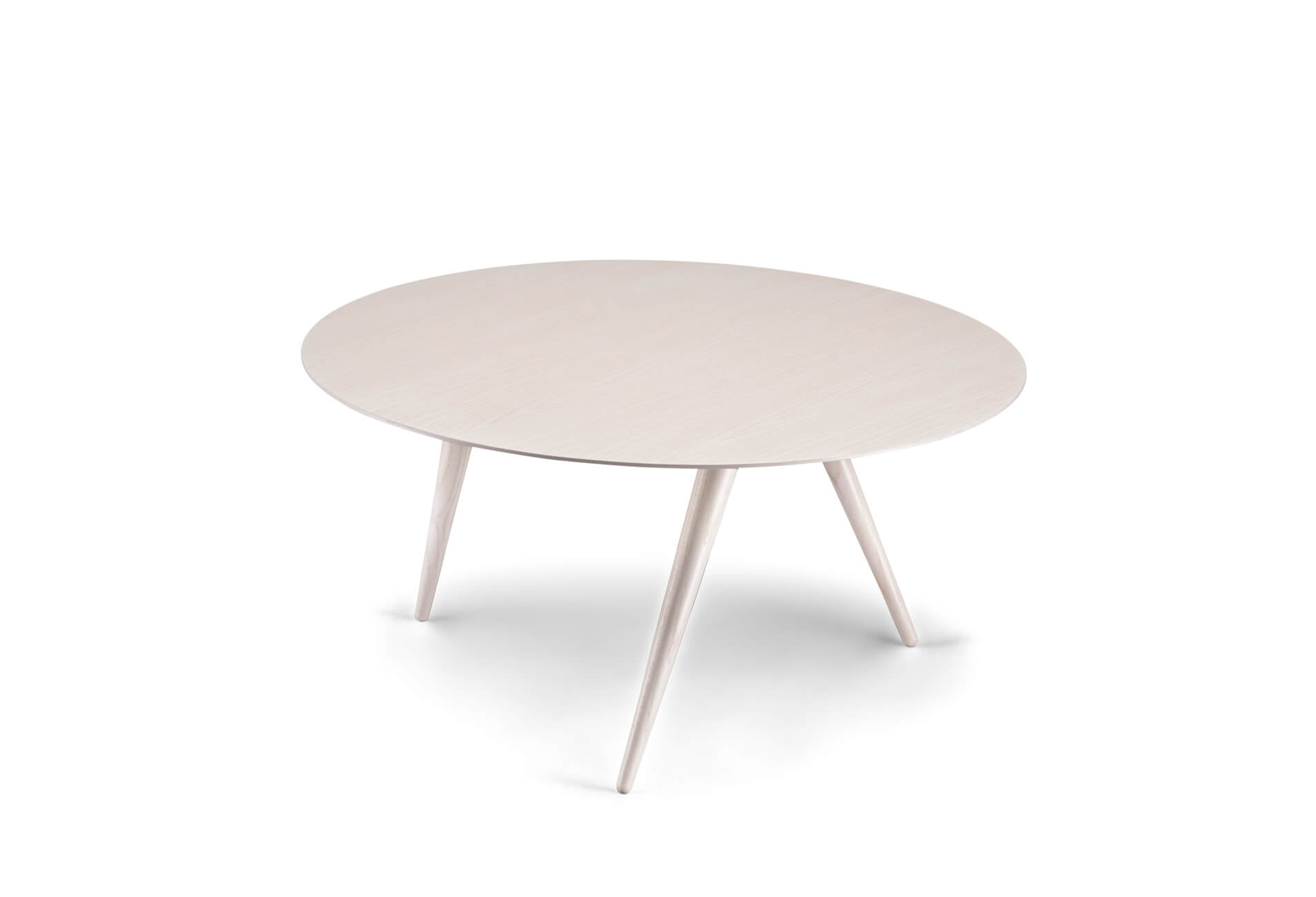 Turn Low Couchtisch, esche weiß