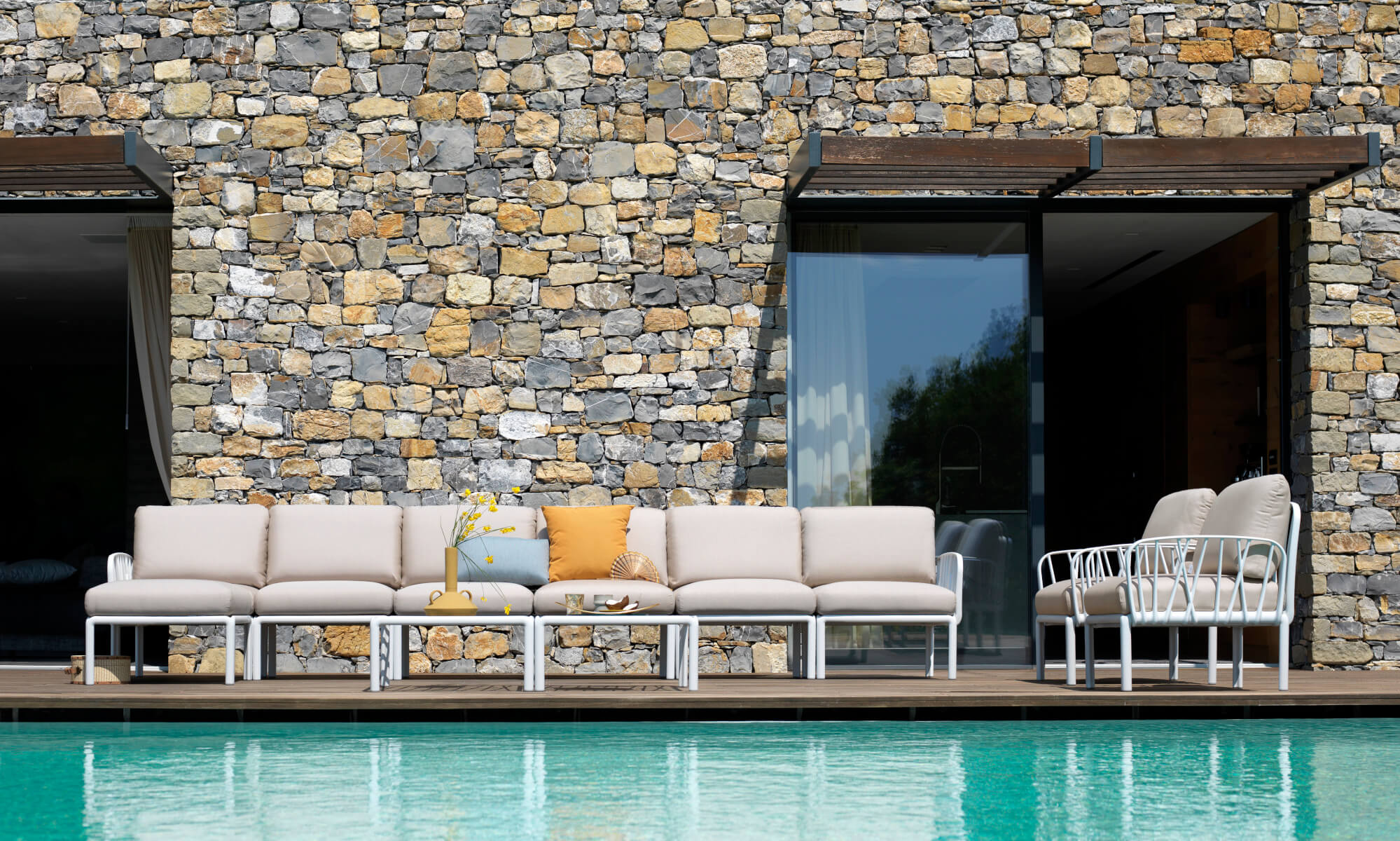 Nardi Komodo Mittelelement, robust, leicht und vielseitig kombinierbar – modernes Design „Made in Italy“