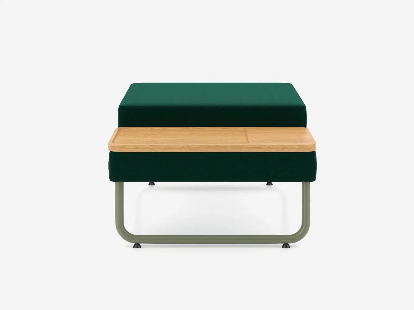 Nowy Styl Play&Work Sitzpouf 1,5-Sitzer mit praktischer Ablagefläche für flexible Arbeits- und Kommunikationsbereiche.