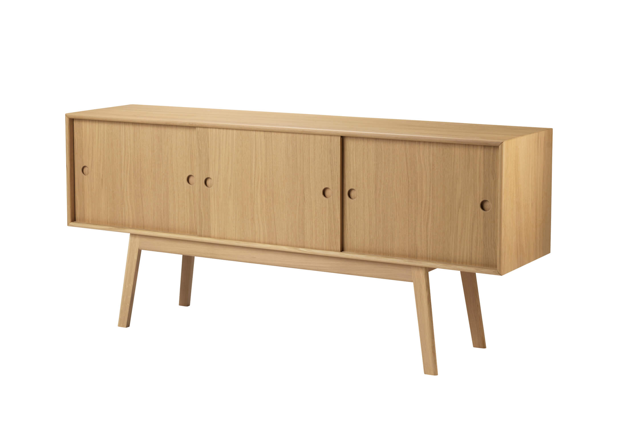FDB Møbler A85 Butler Sideboard, FSC®-Holz, naturfarbene Eiche, skandinavisches Design, nachhaltig