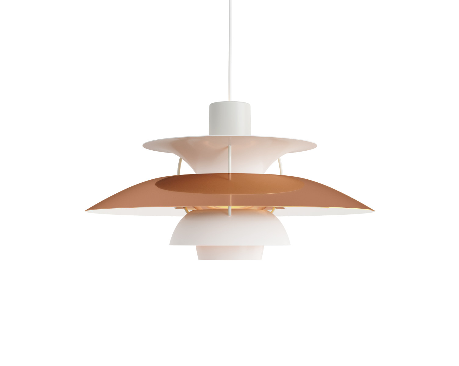 Louis Poulsen PH 5 Pendelleuchte Kupfer – Designklassiker Louis Poulsen PH 5 Pendelleuchte Kupfer, elegantes Design, dimmbar, hochwertige Beleuchtung für Ess- und Wohnbereiche