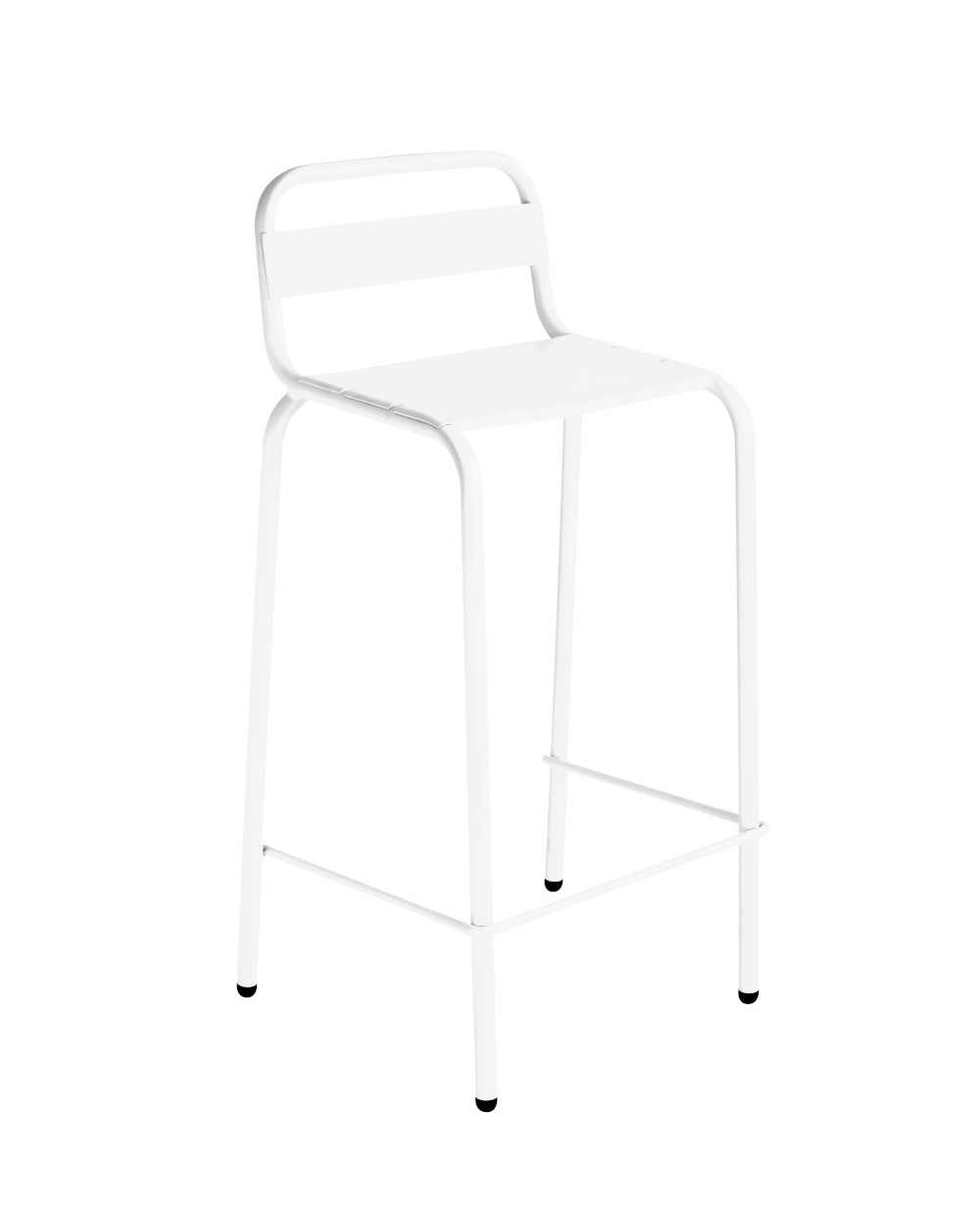 Barceloneta Barhocker, höhe 79 cm, verkehrsweiß