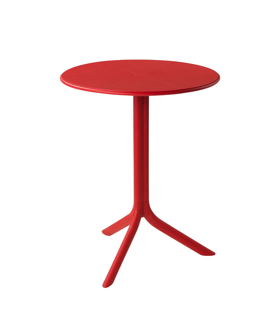 Nardi Spritz Gartentisch Ø 60 cm rosso – runder Outdoor-Tisch Nardi Spritz Gartentisch Ø 60 cm rosso, runder Outdoor-Tisch aus Polypropylen, wetterfest, leicht, Made in Italy