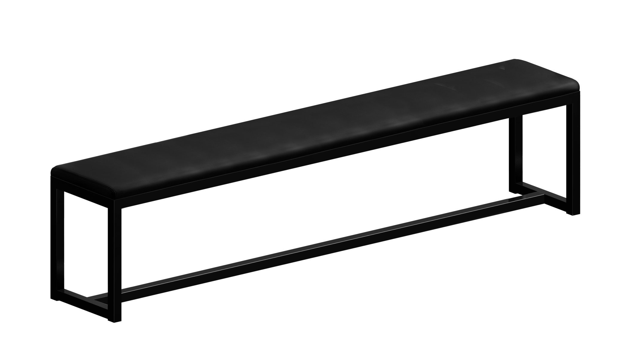 Zeus Big Brother Bank Länge 210 cm Schwarz