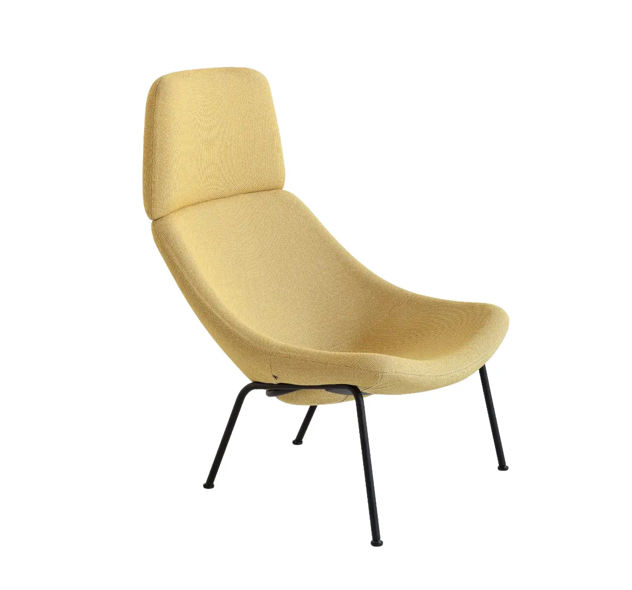 Noti Mishell XL Sessel mit Rohrbeinen in Gelb