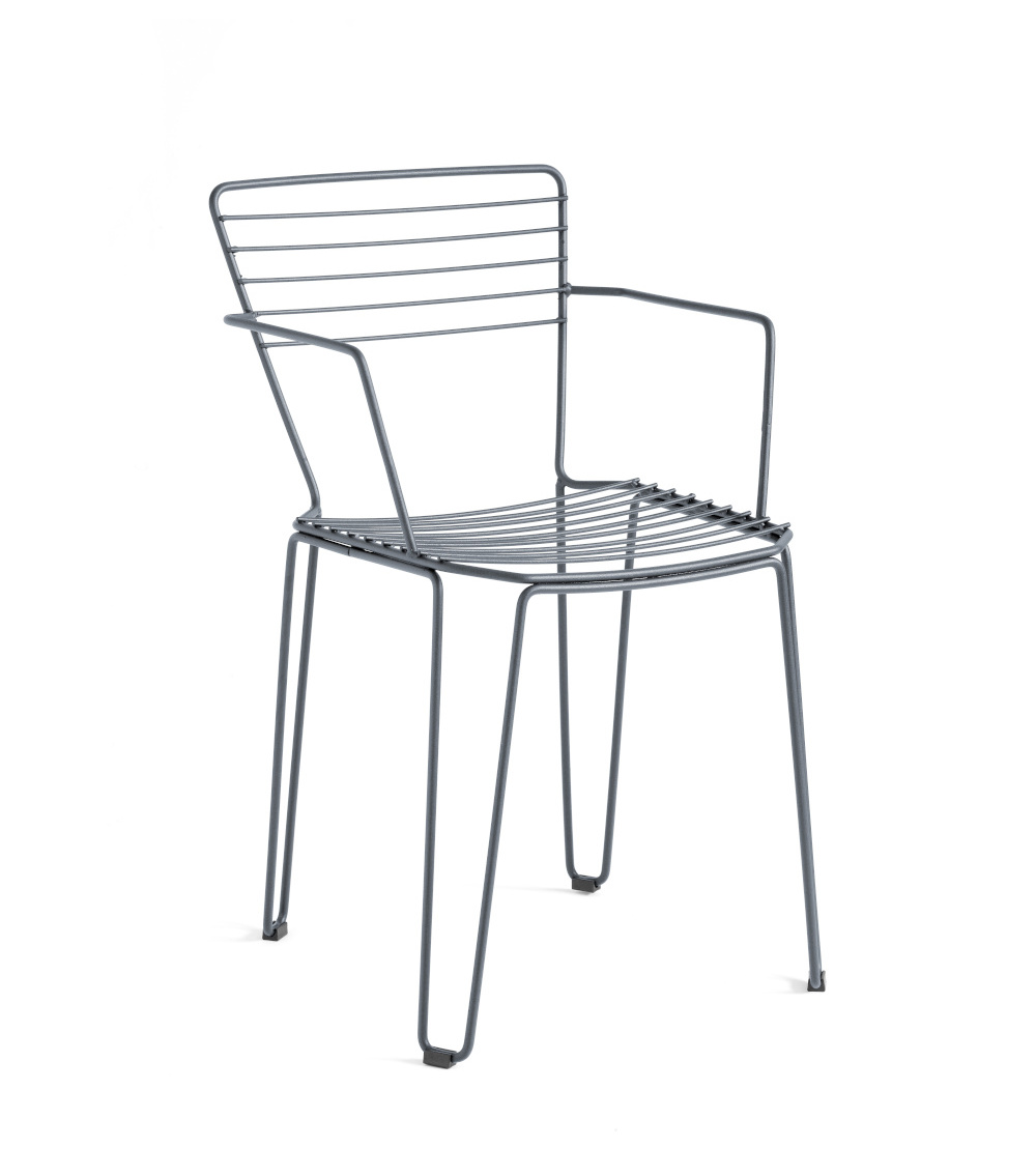 Menorca Armlehnstuhl, weißaluminium