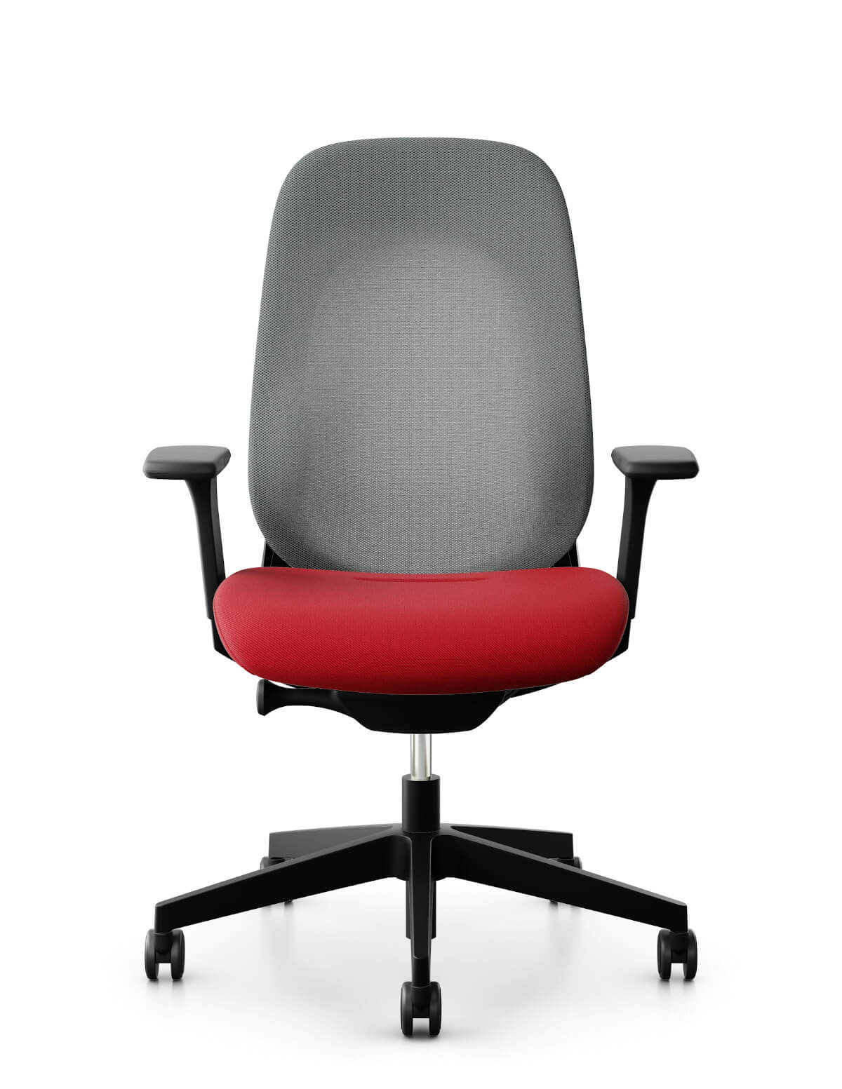 Giroflex 40-4049 Bürostuhl mit flexiblem Netzrücken, Rollen und höhenverstellbarer Armlehne