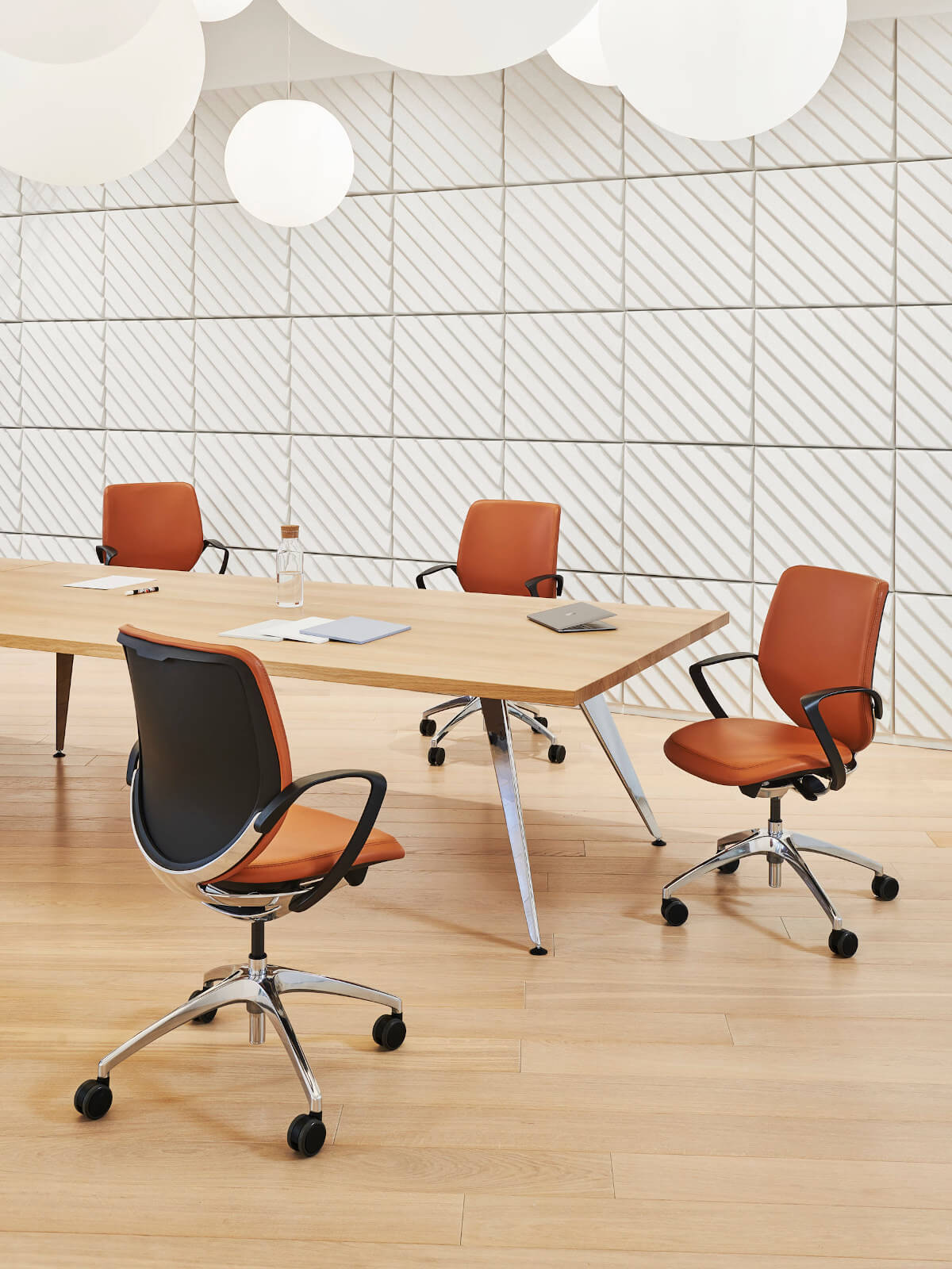 Giroflex 313-4018 Stuhl mit Netzrücken für hohe Luftzirkulation, komfortabler Sitz für moderne Büros und Meetingbereiche