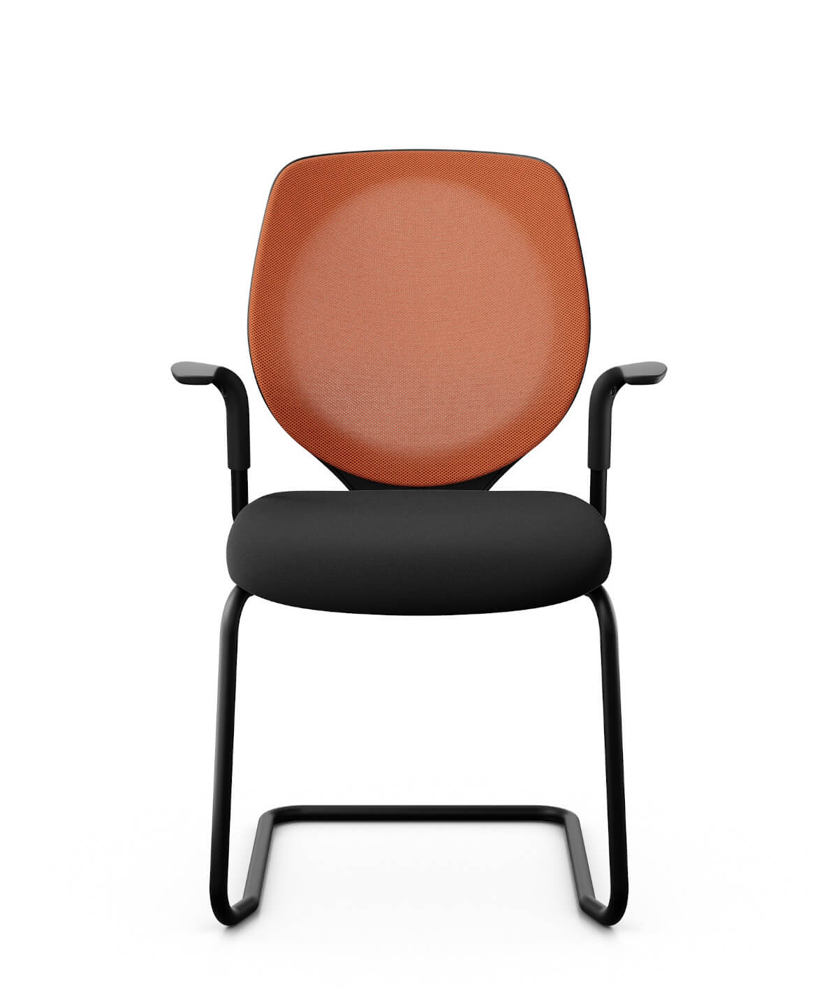 Giroflex 353-7003 Besucherstuhl mit Netzrücken, Armlehnen und Freischwinger-Gestell