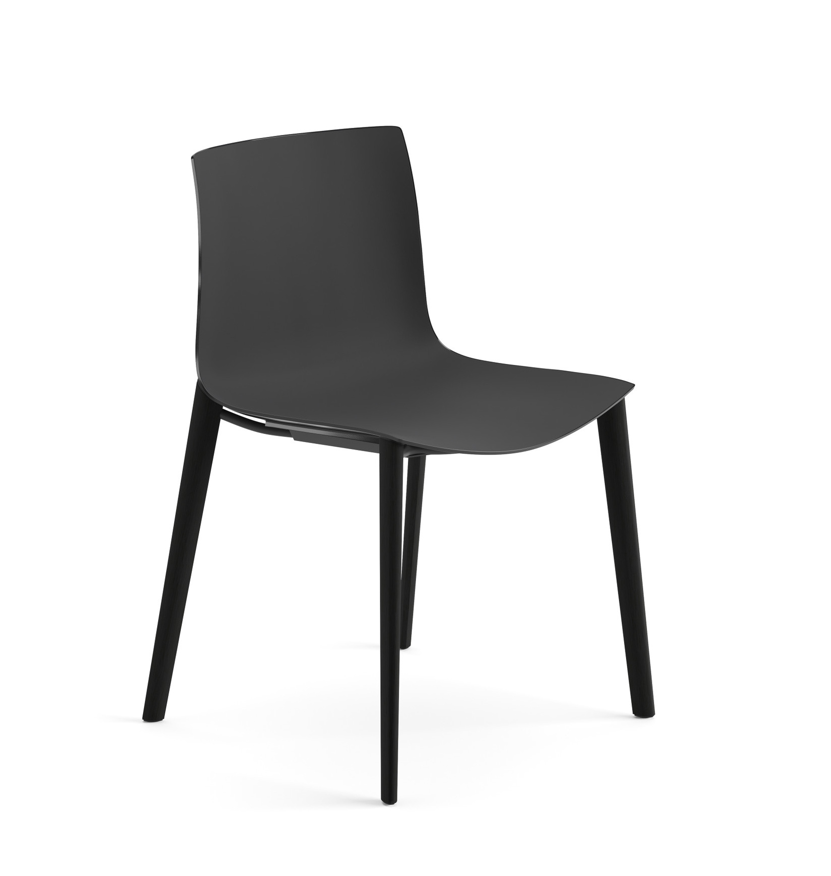 Catifa 46 Stuhl, einfarbig, wenge / schwarz #0355