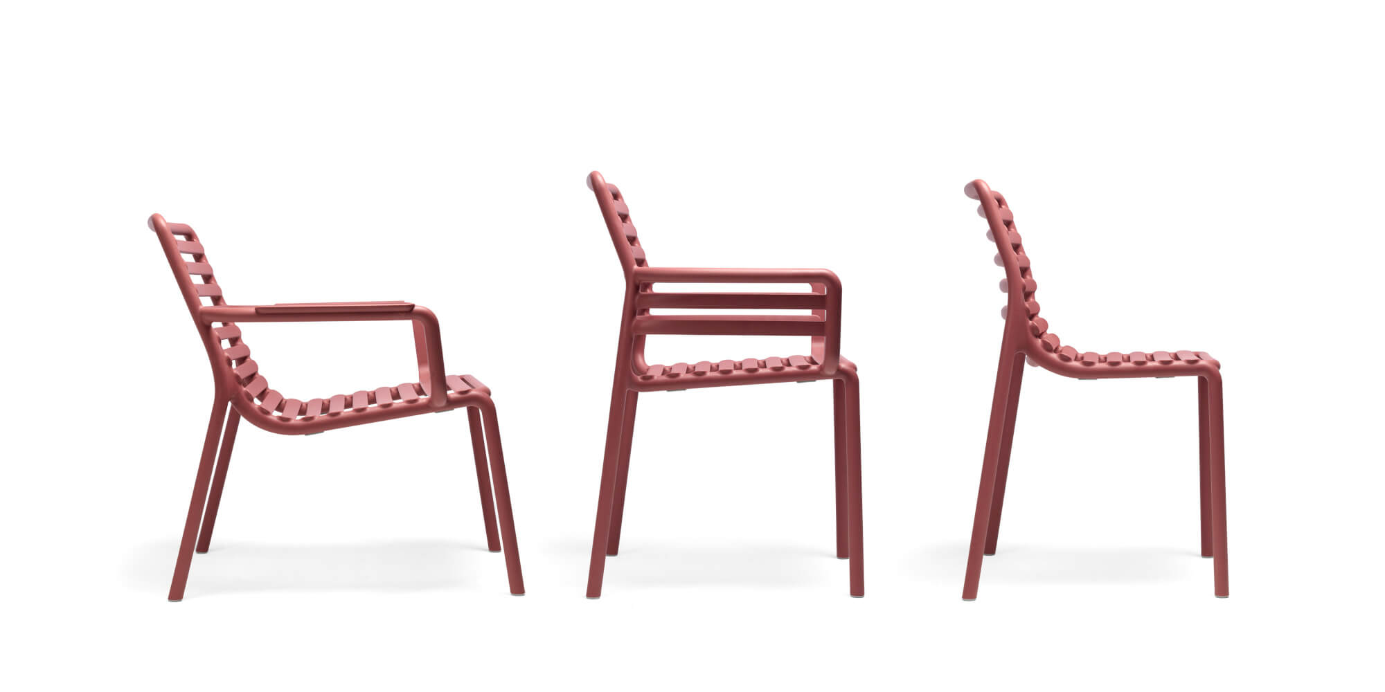 Nardi Doga Gartenstuhl aus recycelbarem Polypropylen, witterungsbeständig und leicht – funktionales Design aus Italien