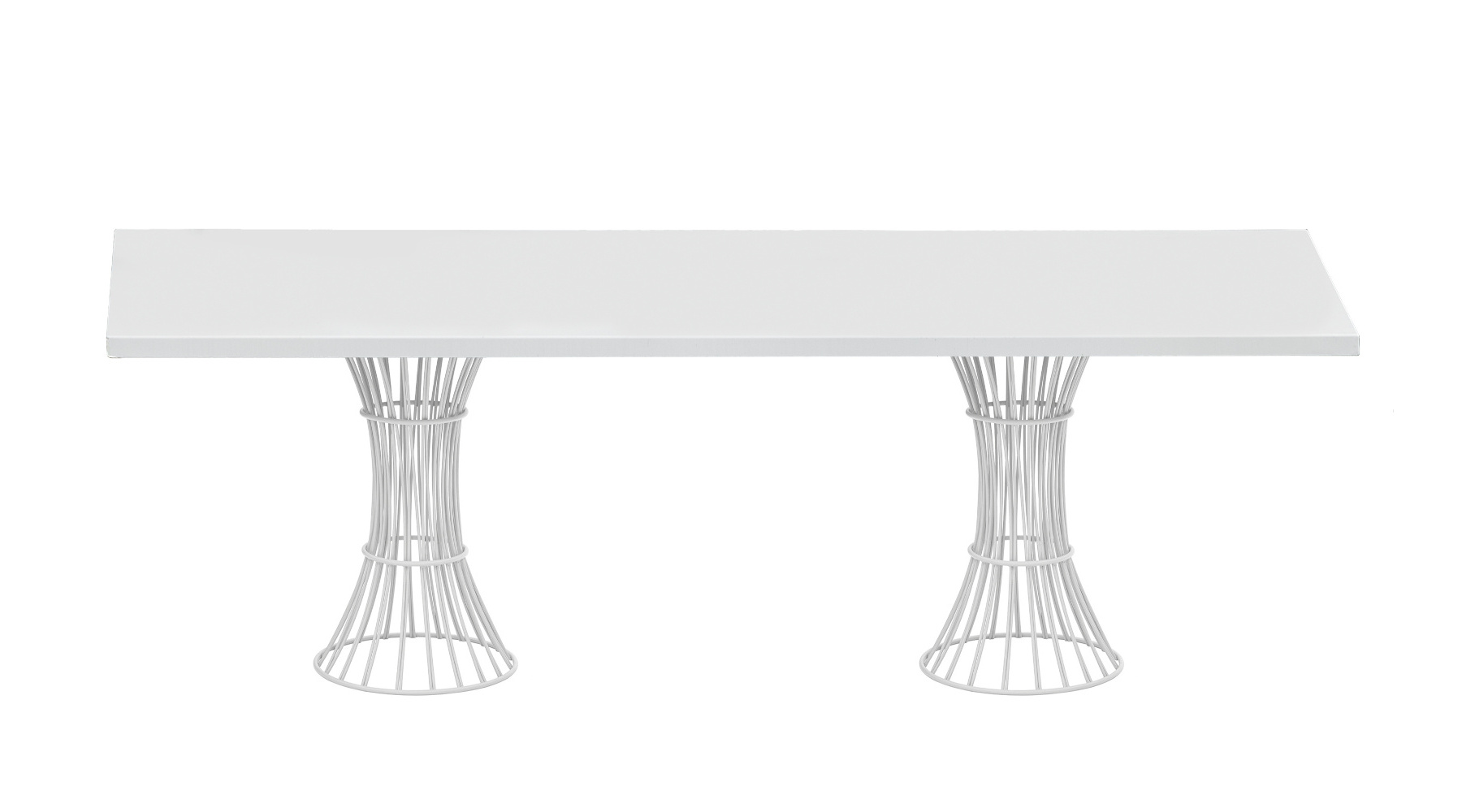 Bolonia Gartentisch, 240 x 120 cm, verkehrsweiß