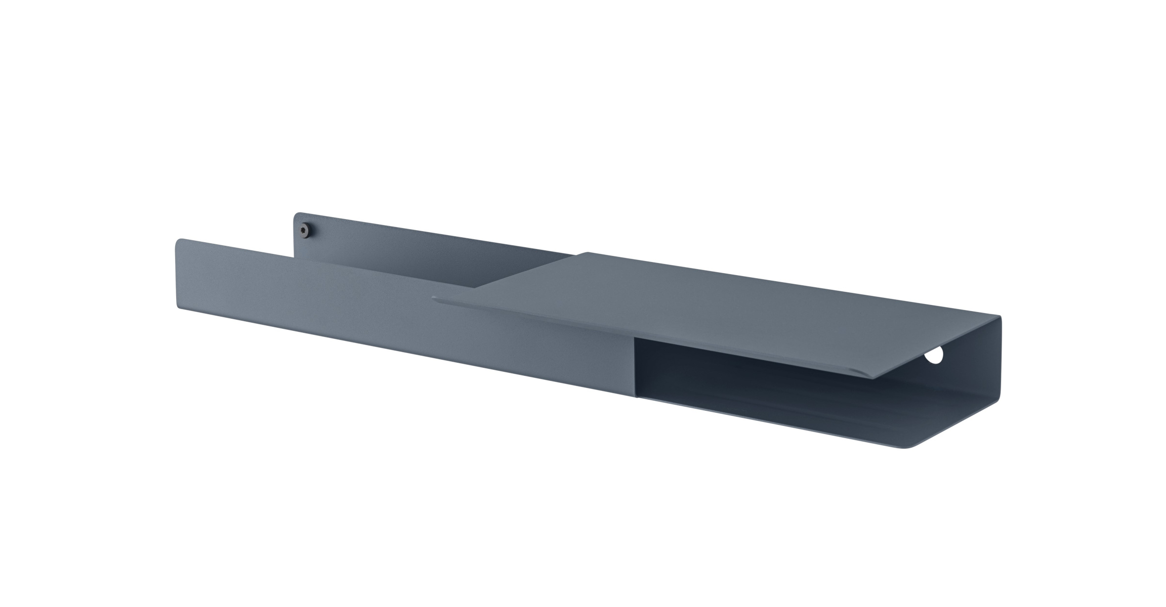 Folded Platform Wandregal, 62 x 5 cm, schwarz