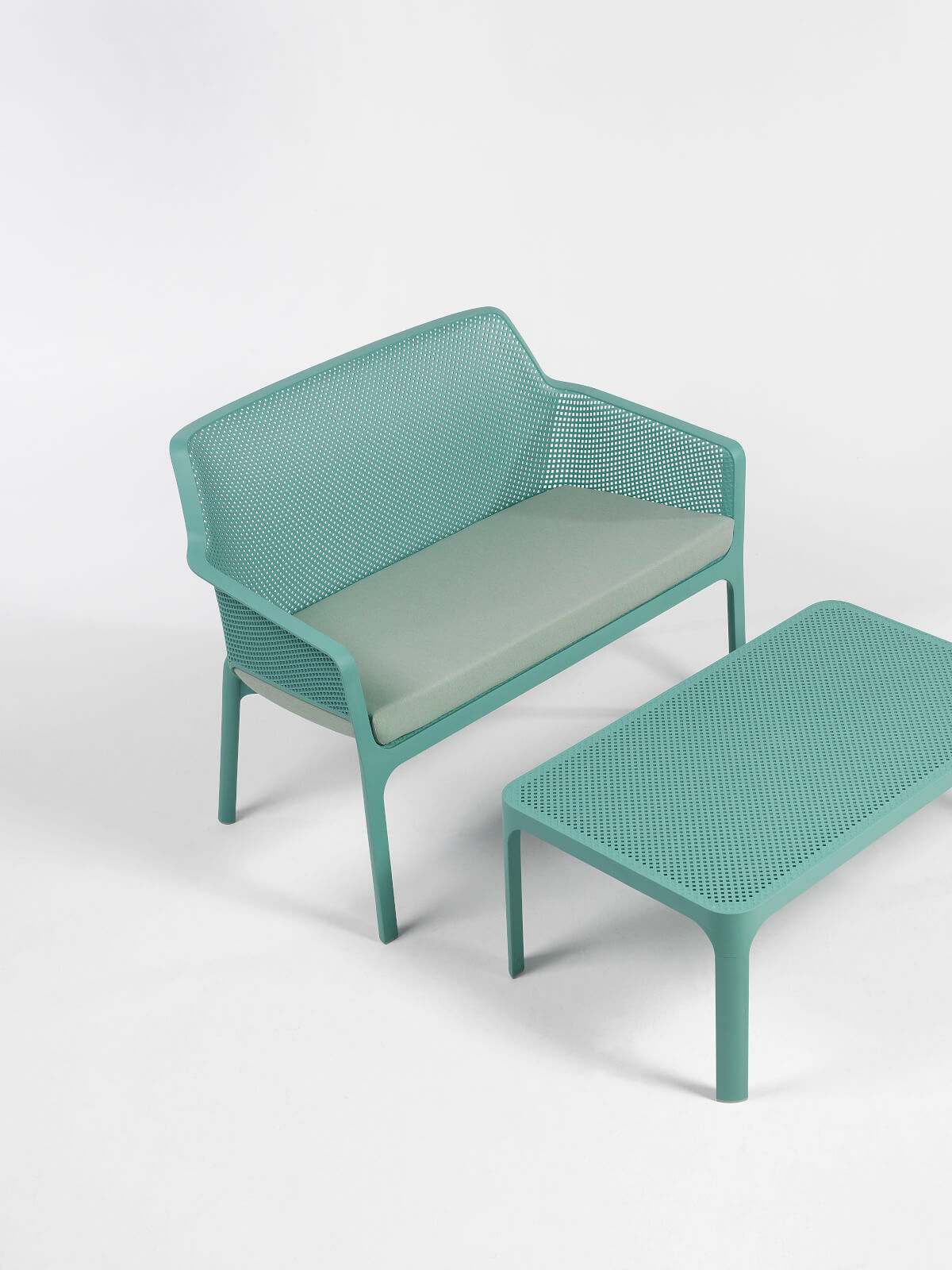 Nardi Net Table 100, flexibel nutzbar, farbenfroh und langlebig – italienisches Design für Garten und Terrasse