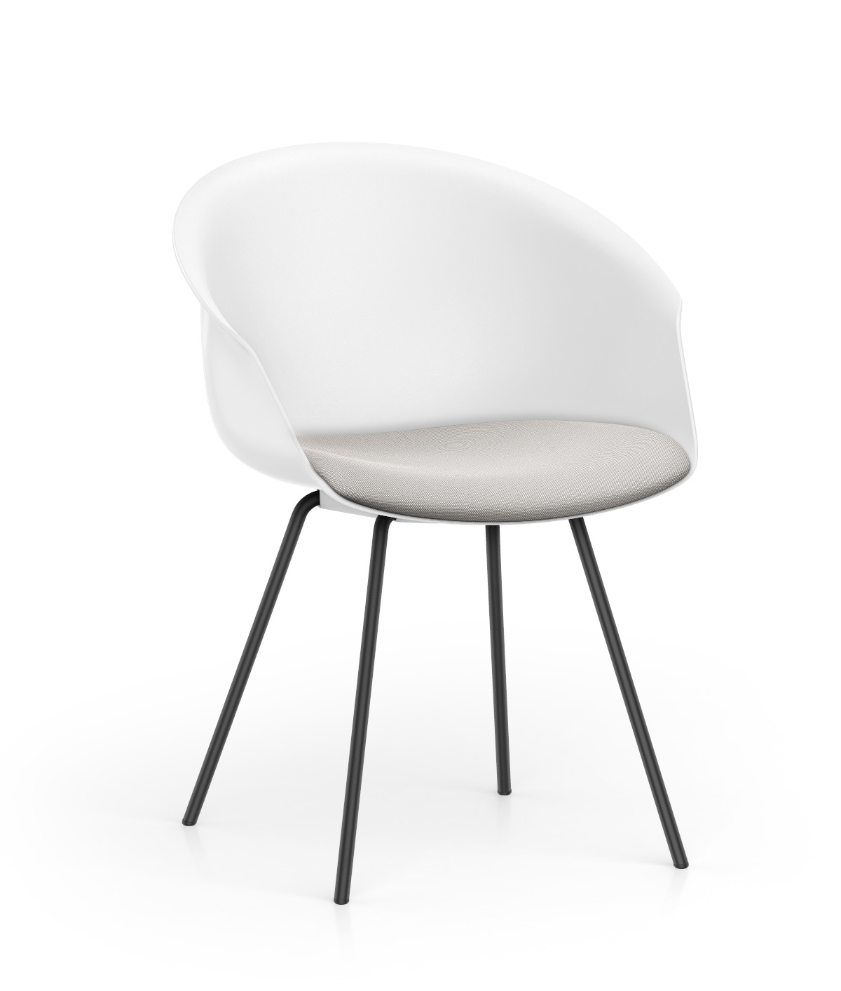 Bequemer Interstuhl SHUFFLEis1 SU372 Clubsessel, stilvoller Polstersessel für Büro, Lounge oder Empfangsbereich