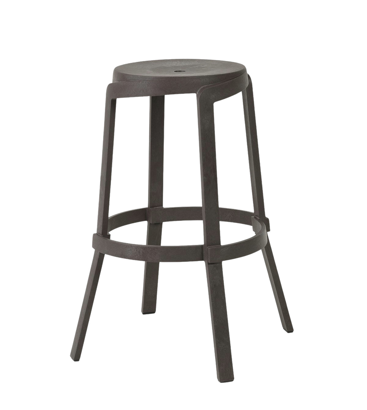 Nardi Stack Barhocker terra 76 cm – italienischer Outdoor-Hocker Nardi Stack Barhocker 76 cm terra, italienisches Outdoor-Design, wetterfest, stapelbar, leicht, langlebig