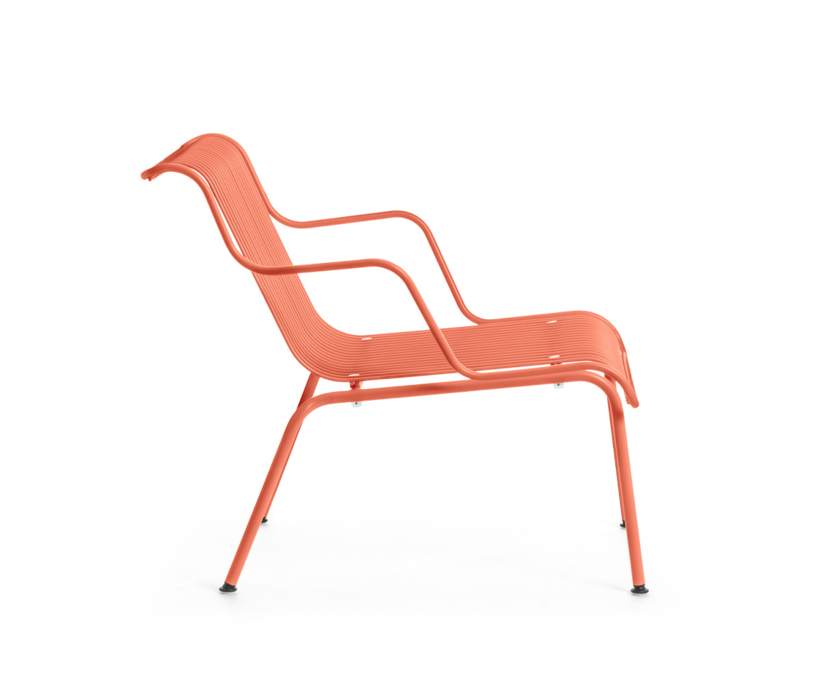 Magis South Loungesessel, orange, italienischer Designerstuhl, komfortabel, langlebig, modernes Loungedesign