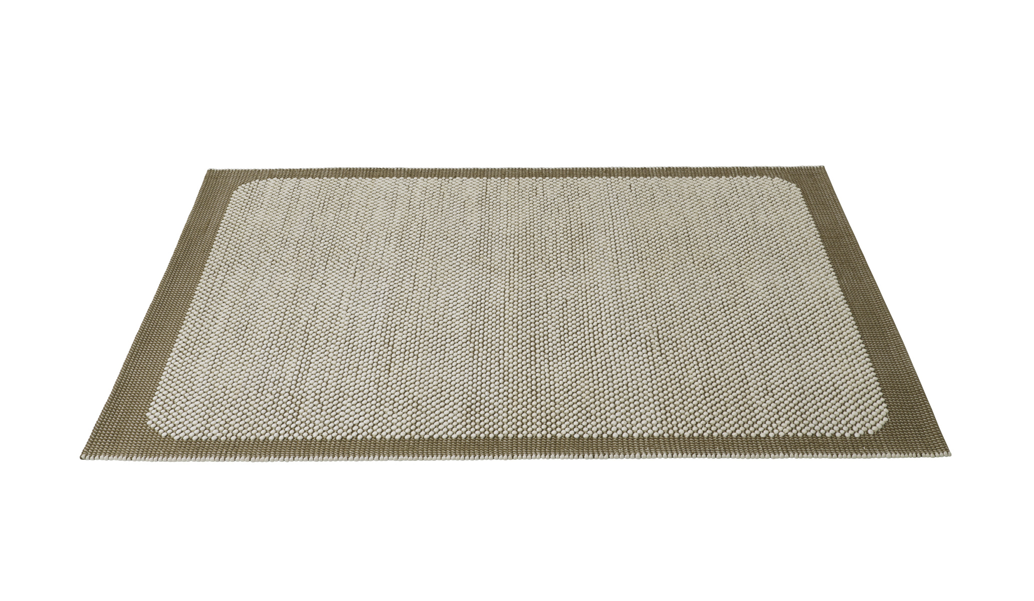 Pebble Teppich, 170 x 240 cm, braungrün Pebble Teppich, 170 x 240 cm, braungrün