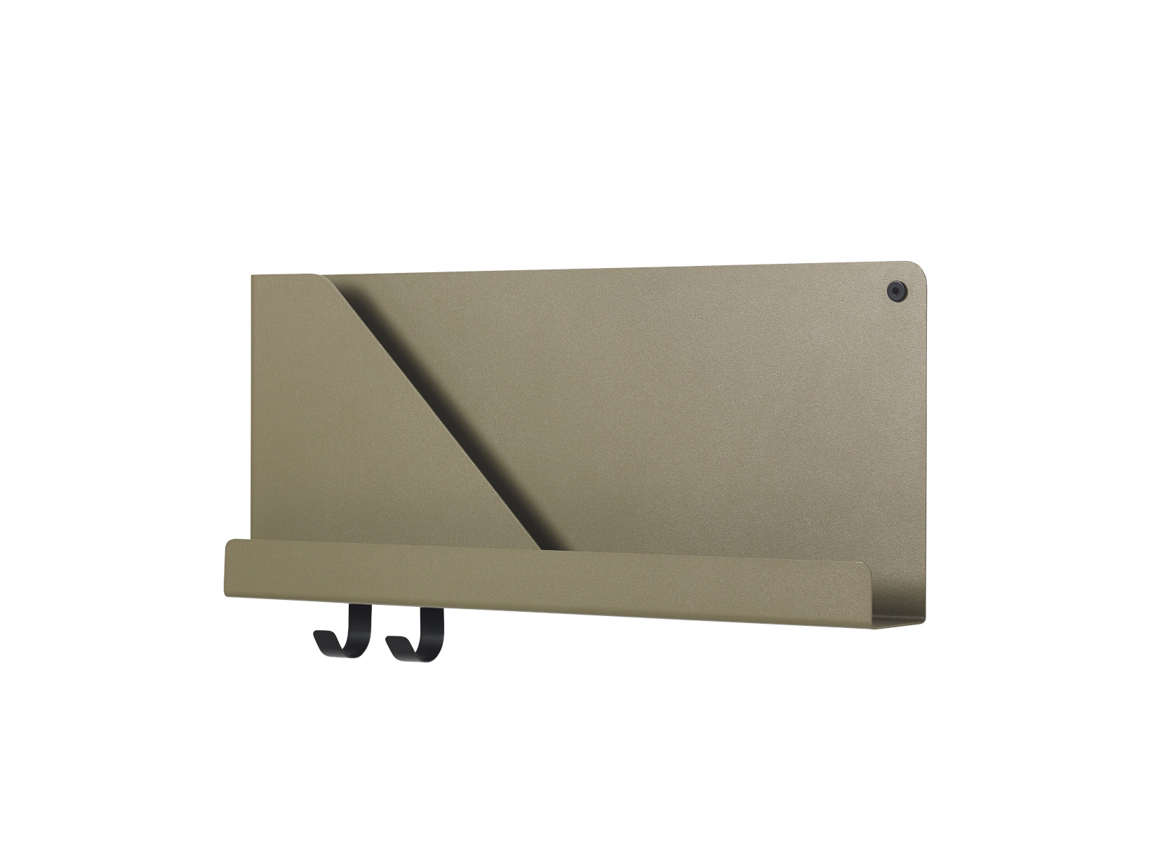 Folded Wandregal, 51 x 22 cm, schwarz