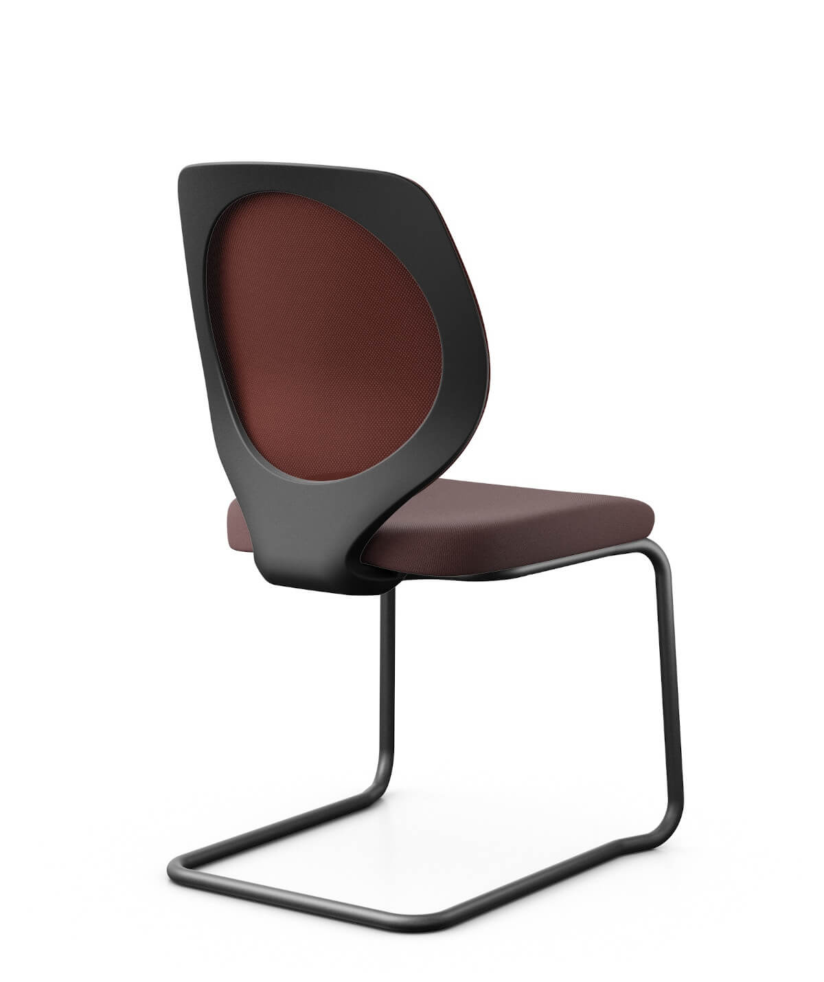 Giroflex 353-3003 Besucherstuhl mit Netzrücken, modernes Design, komfortabler Freischwinger