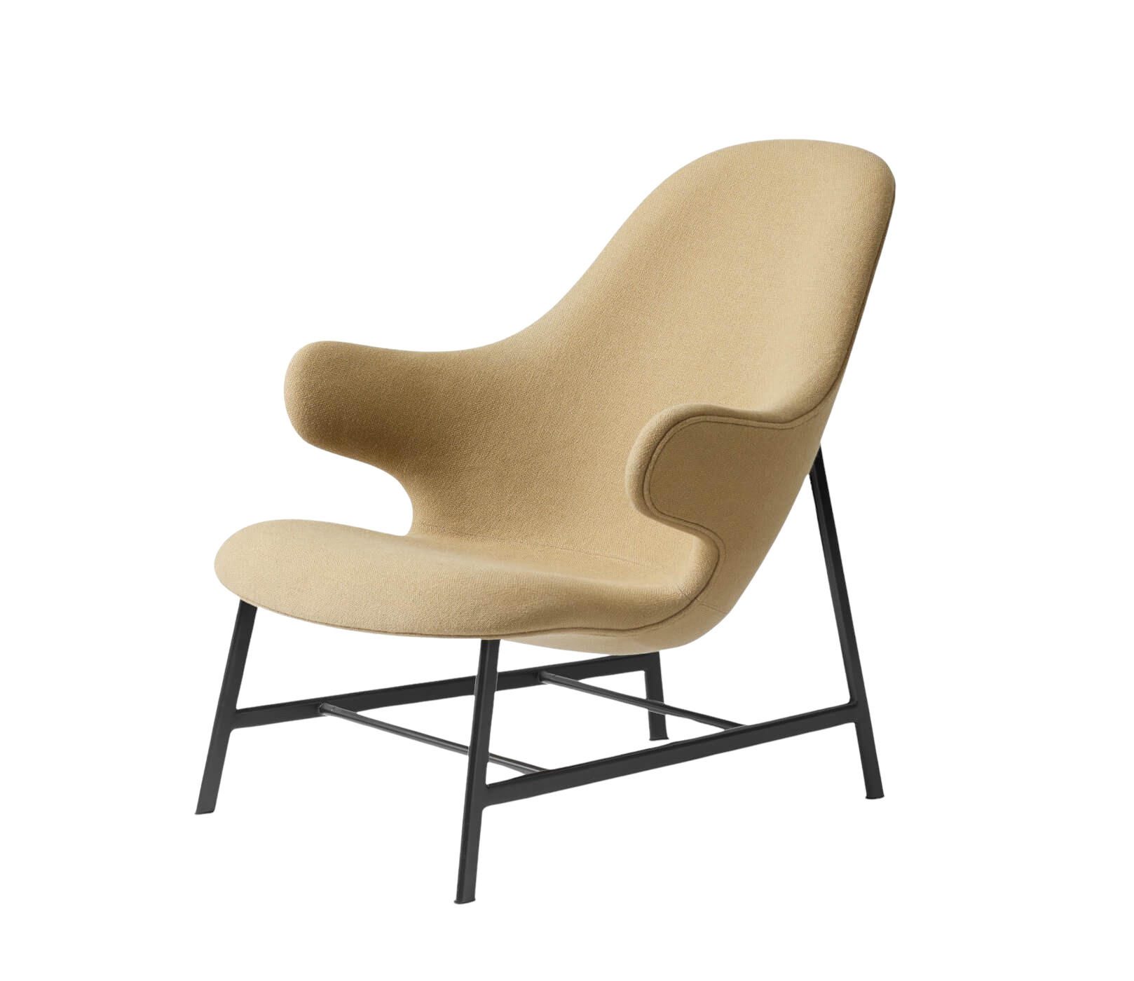 &Tradition Catch JH13 Sessel, schwarz/Hallingdal 224, dänisches Design, komfortabel, elegant – stilvoll im Wohnzimmer