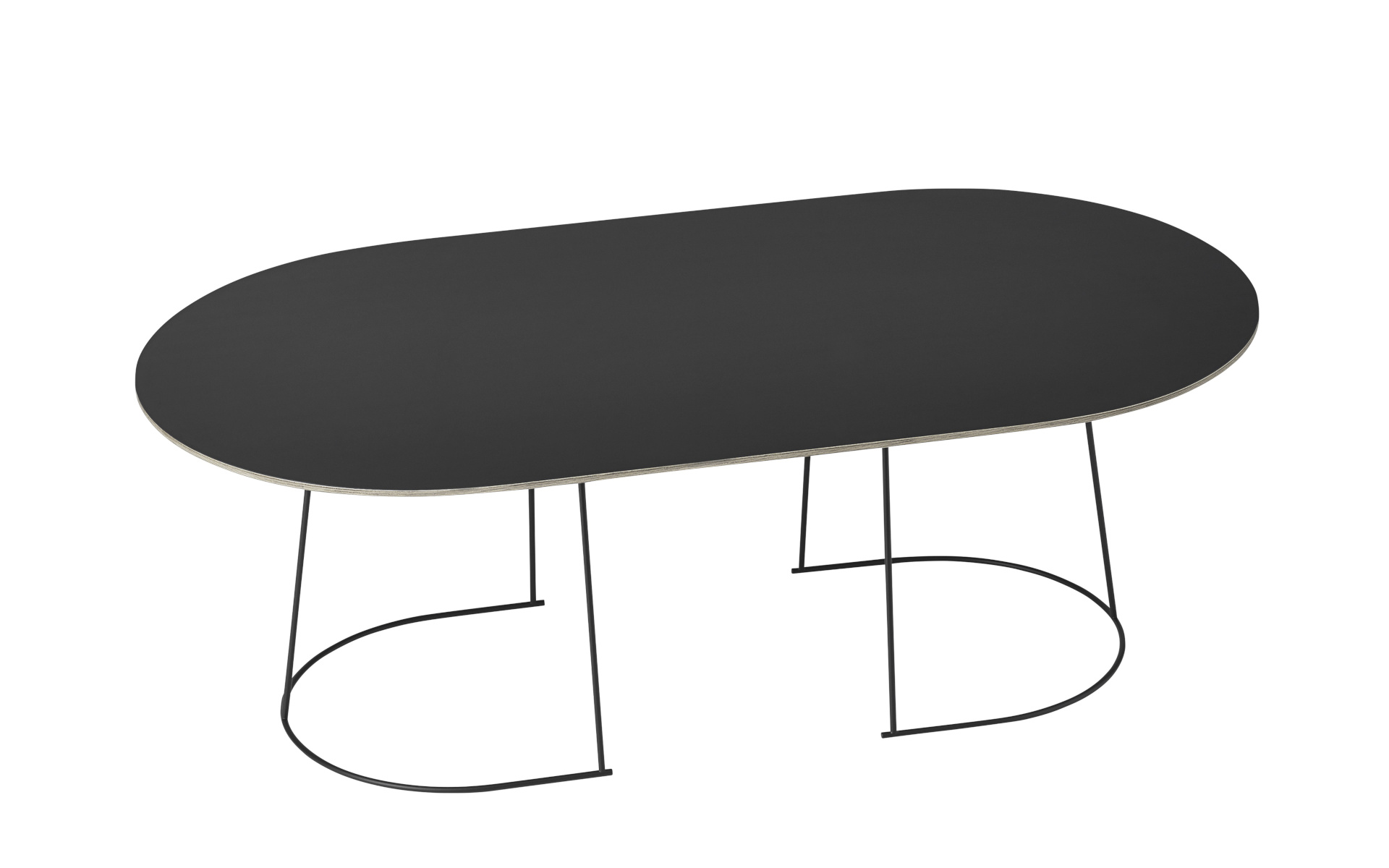 Airy Couchtisch, large, schwarz