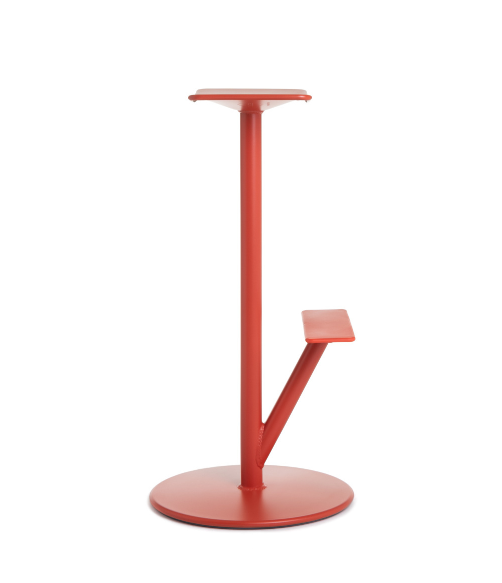 Magis Sequoia Barhocker 76 cm, coral red, ergonomisch, stilvoll, hochwertiger italienischer Barhocker