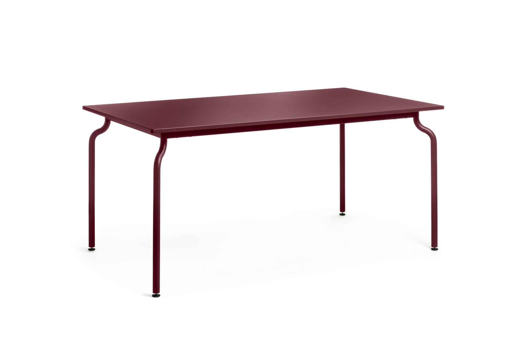Magis South Esstisch 160x90 cm, bordeaux, moderner Design-Tisch, robust, hochwertiges italienisches Design
