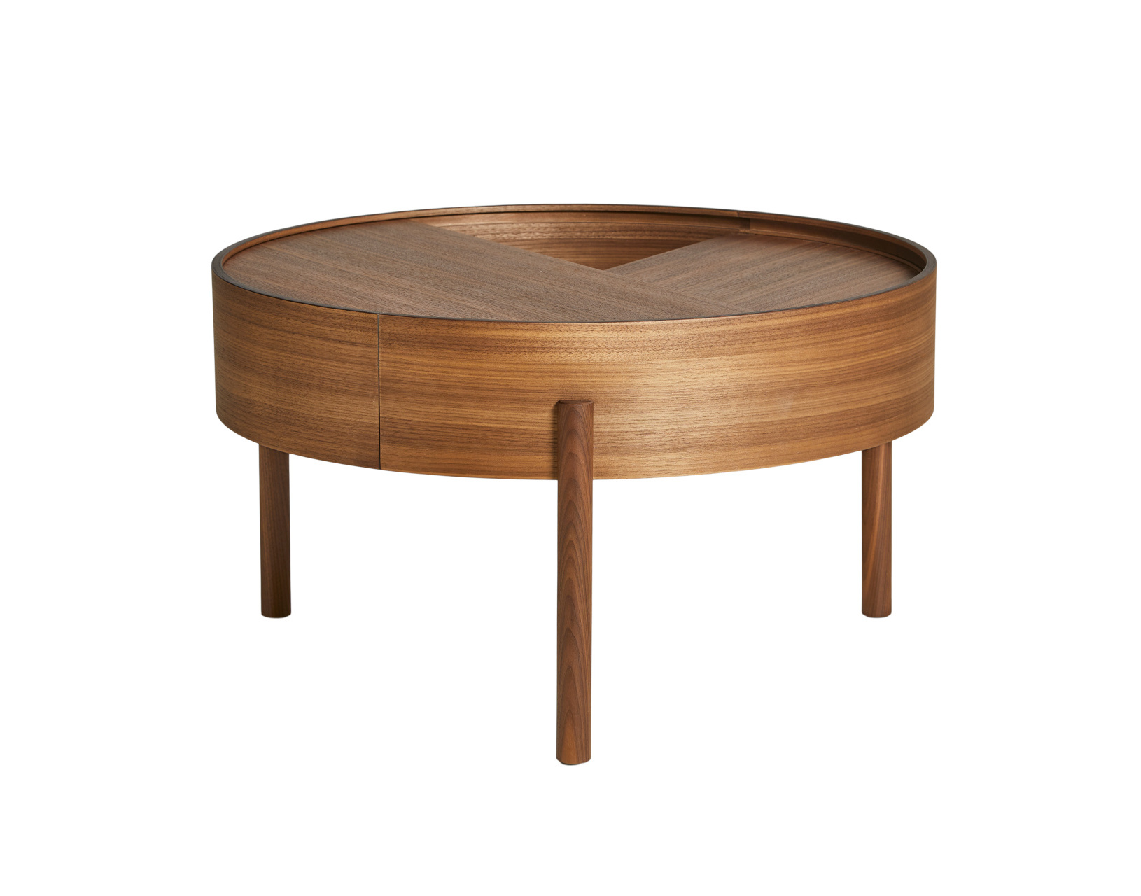 Arc Couchtisch, Ø 66 cm, walnuss Arc Couchtisch, Ø 66 cm, walnuss