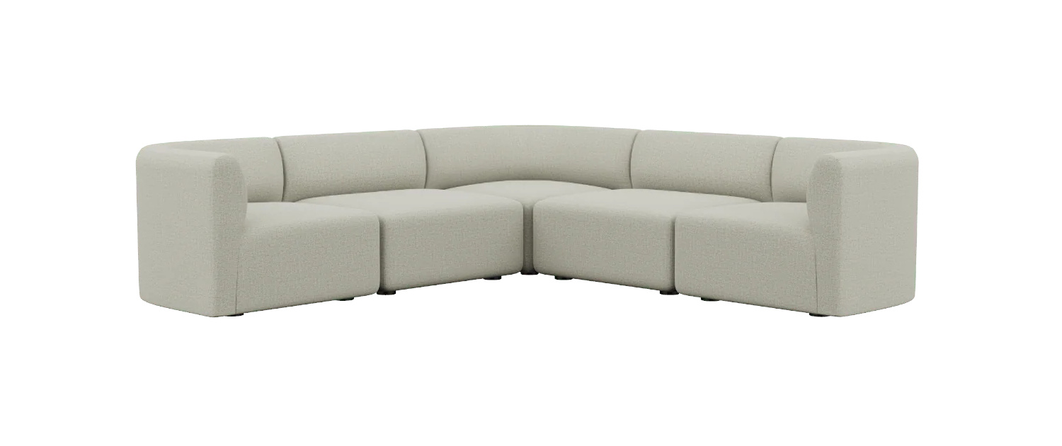 Fjord Ecksofa 5-Sitzer, cosmo beige