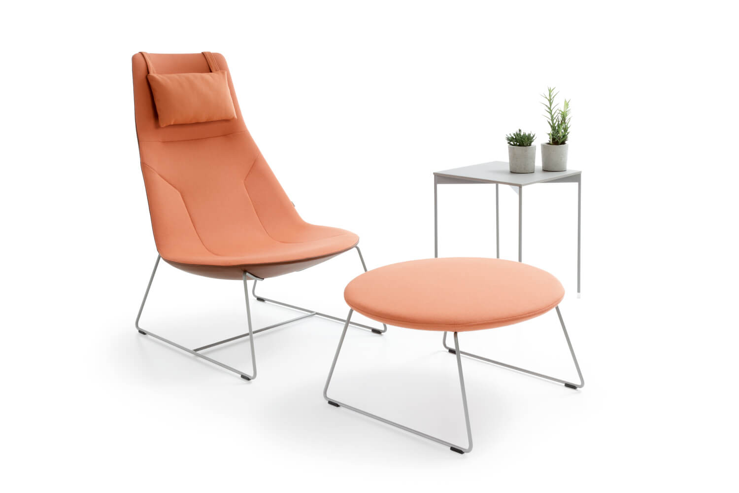 Profim Chic Lounge Sessel mit Hocker