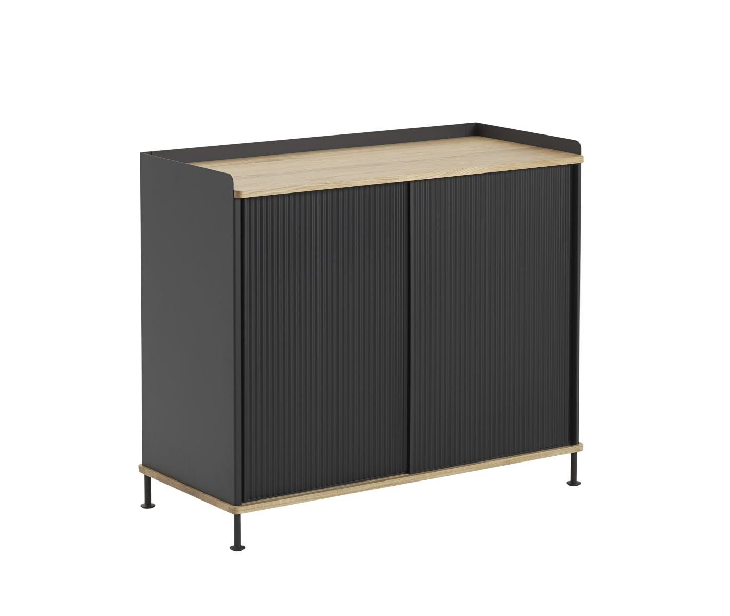 Enfold Sideboard, 100 x 85 cm, eiche geölt / anthrazit Enfold Sideboard, 100 x 85 cm, eiche geölt / anthrazit