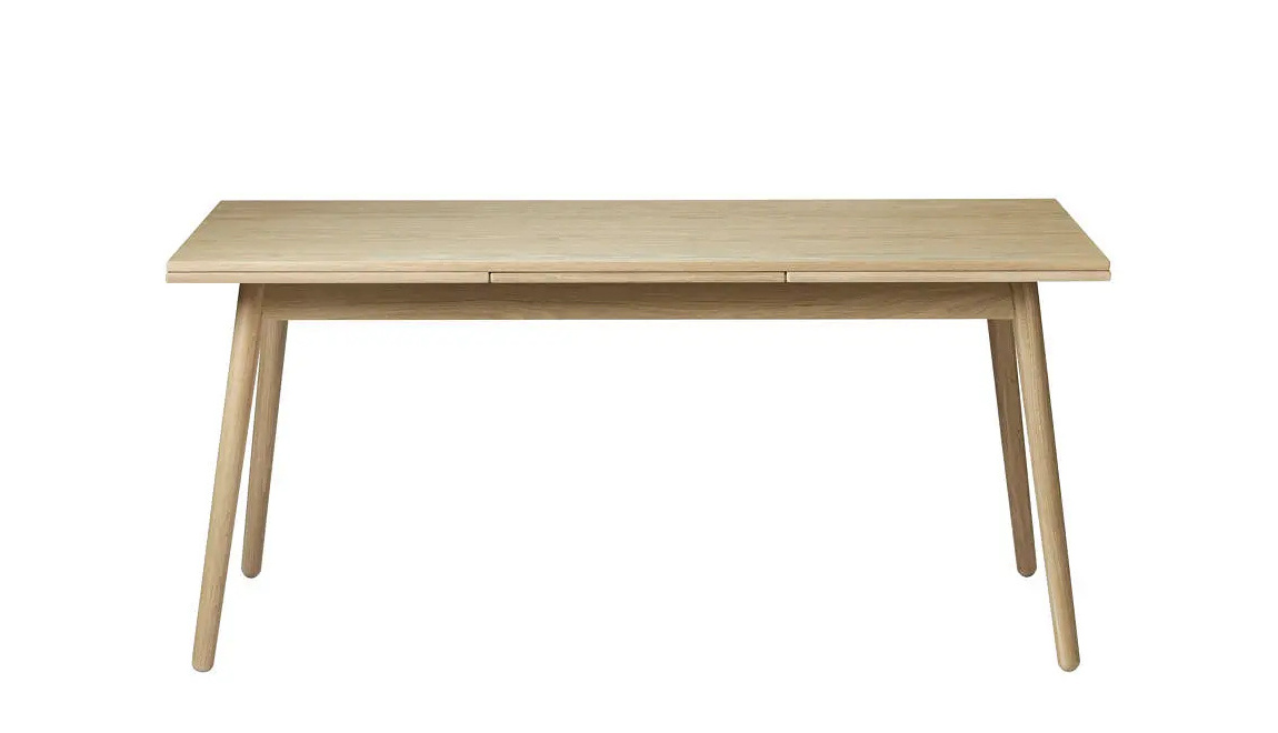 FDB Møbler C35BH Ausziehtisch, nordisches Design, Eiche natur, langlebig, funktional, nachhaltig