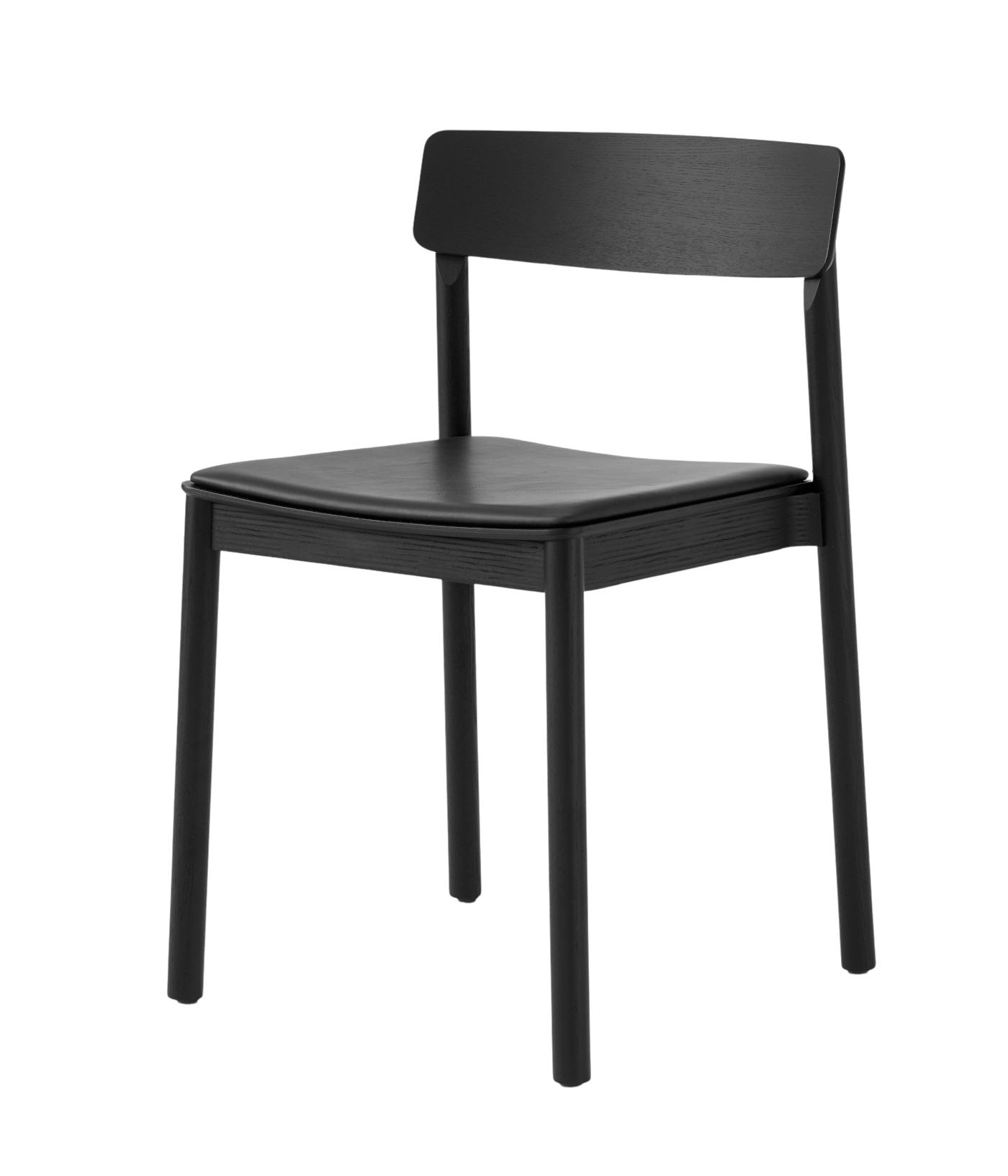 Betty TK3 Stuhl, schwarz / noble aniline leder schwarz