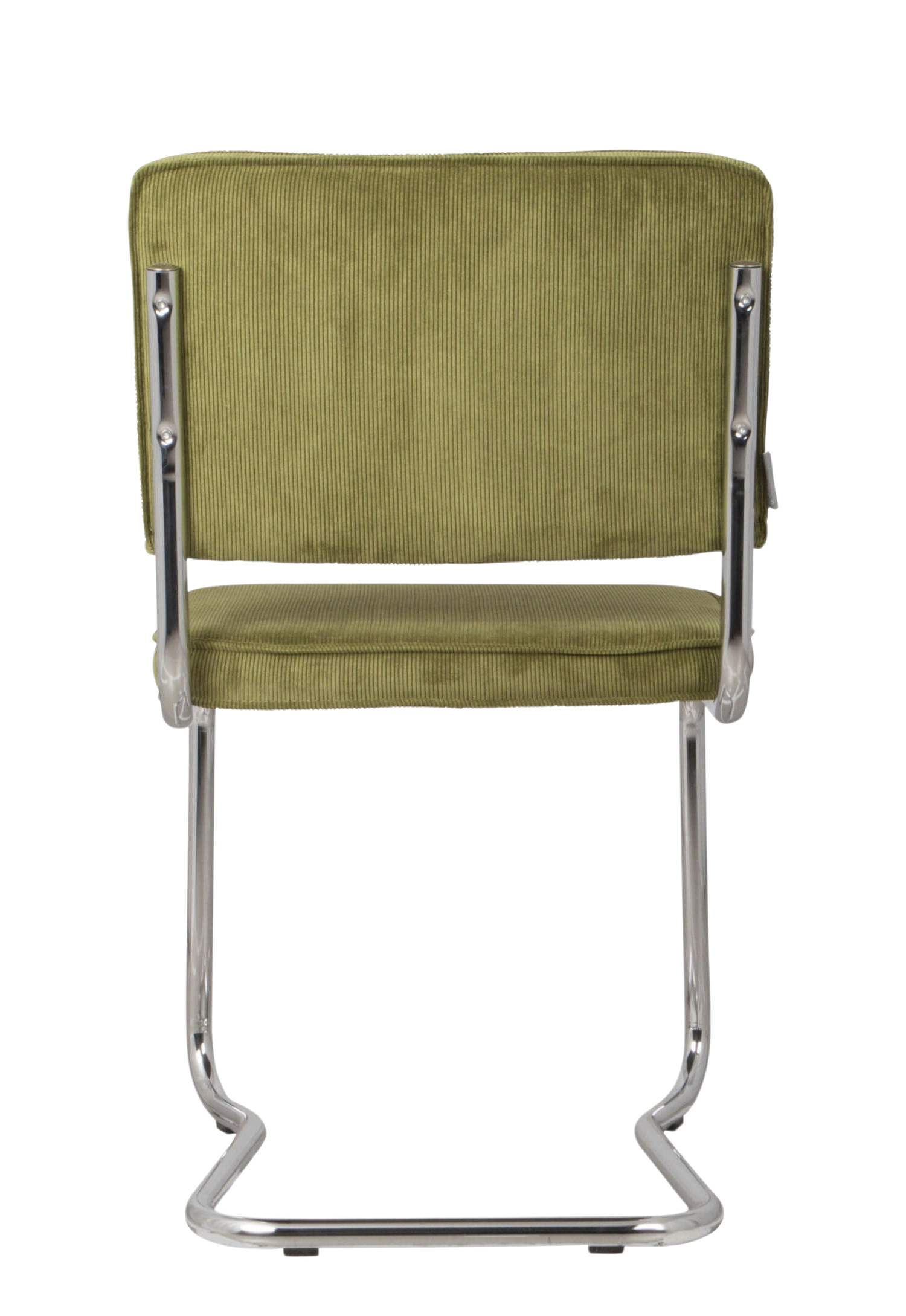 Zuiver Ridge Kink Rib Stuhl in grün mit modernem Design und raffiniertem Rillenmuster für stilvolle Esszimmer