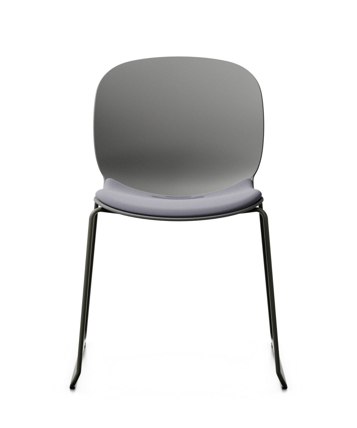 Noor 6060S Stuhl, Kufengestell, Kunststoffschale, Sitz gepolstert