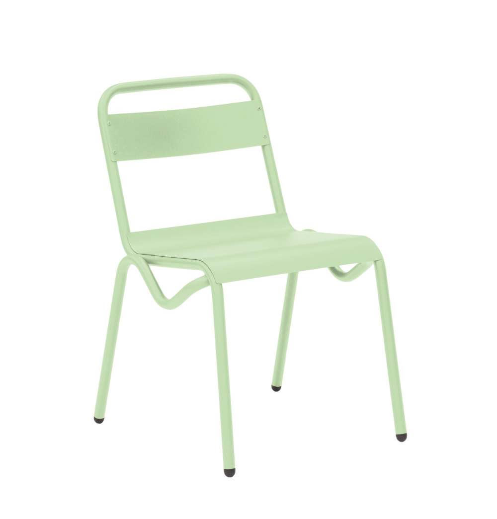 Anglet Gartenstuhl, weißgrün