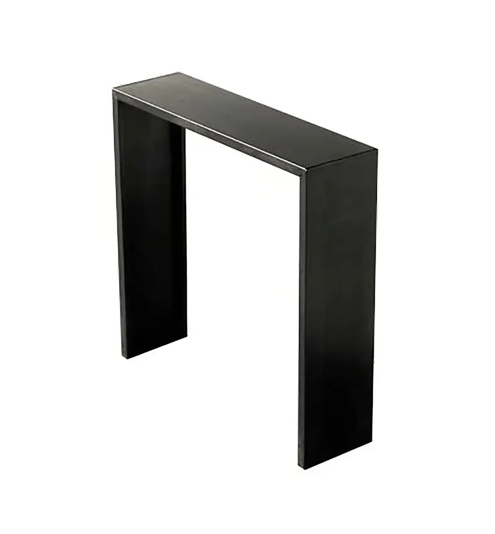 Schmaler Zeus Irony Konsolentisch 100 × 28 cm in Schwarz für Flur, Wohnbereich oder Eingangsbereich.
