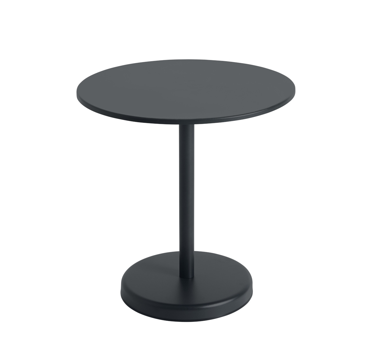 Linear Steel Tisch, Ø 70 cm, anthrazit black