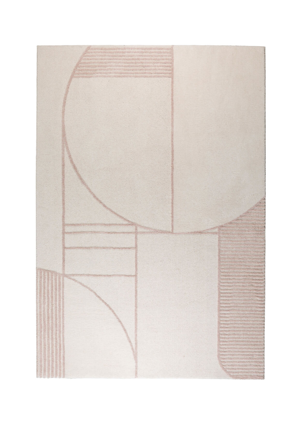 Bliss Teppich, 240 x 345 cm, natur / pink