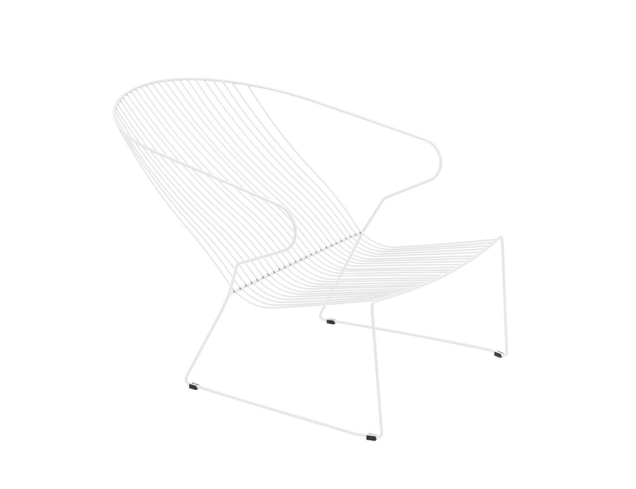 Bolonia Sessel, verkehrsweiß