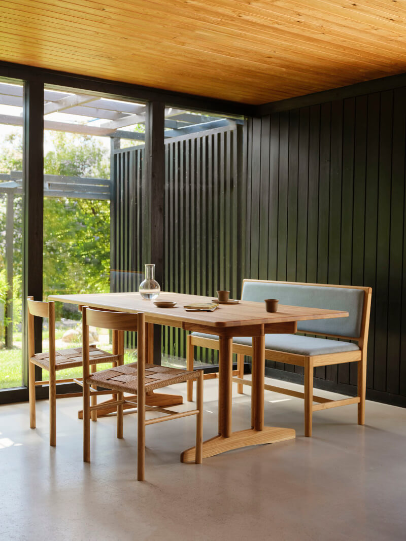 FDB Møbler J176 Sønderborg Bank, schlicht und stilvoll, aus Eiche natur – perfekte Sitzlösung für Wohn- oder Essbereich