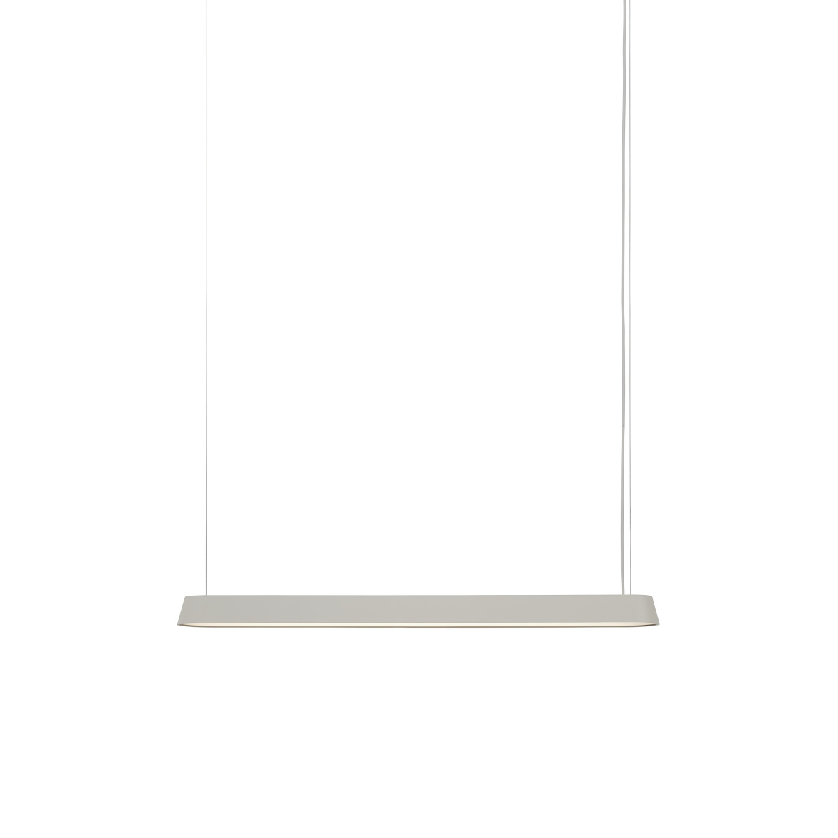 Linear LED Pendelleuchte, 87 cm, grau