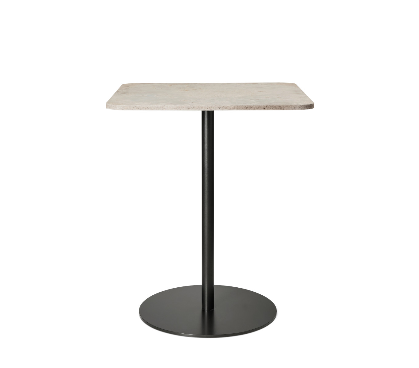 Mater Cafe Tisch, 60 x 60 cm, coffee waste black