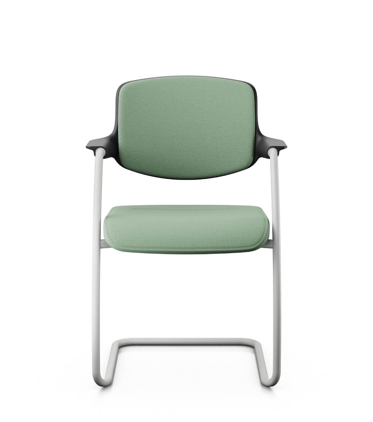 Giroflex 161-6203 Besucherstuhl mit Polsterrücken und Freischwinger-Gestell für Konferenzraum