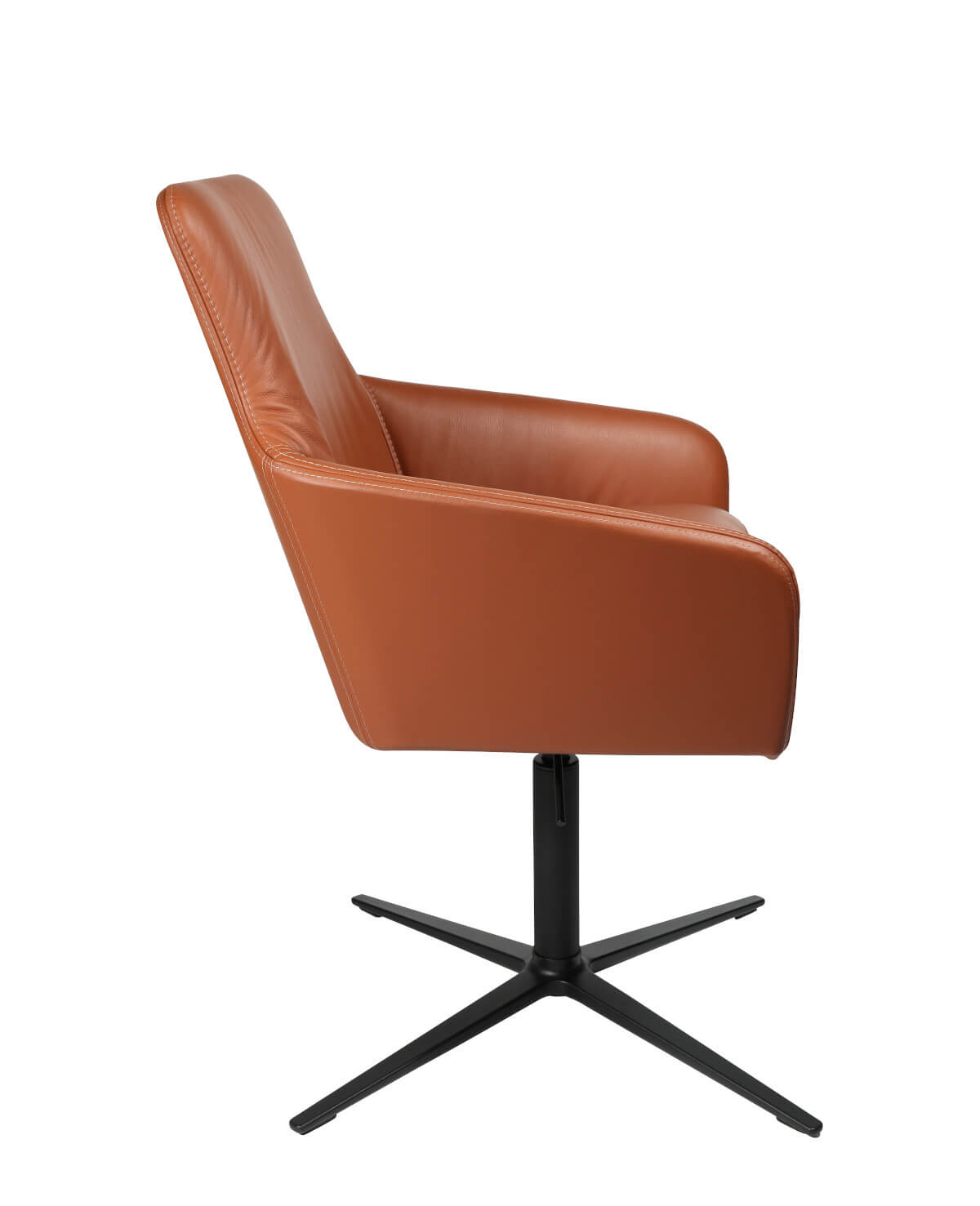 Wagner W-Cube 1CLF Loungesessel mit 4-Strahl-Fuß, Höhenverstellung, moderner Bürosessel mit Komfort