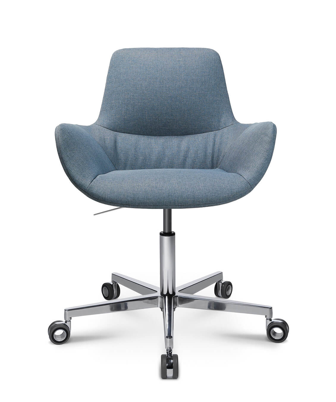 Wagner W-Club Sessel mit 5-Strahl-Aluminiumgestell, ergonomischer Komfortstuhl in elegantem Design