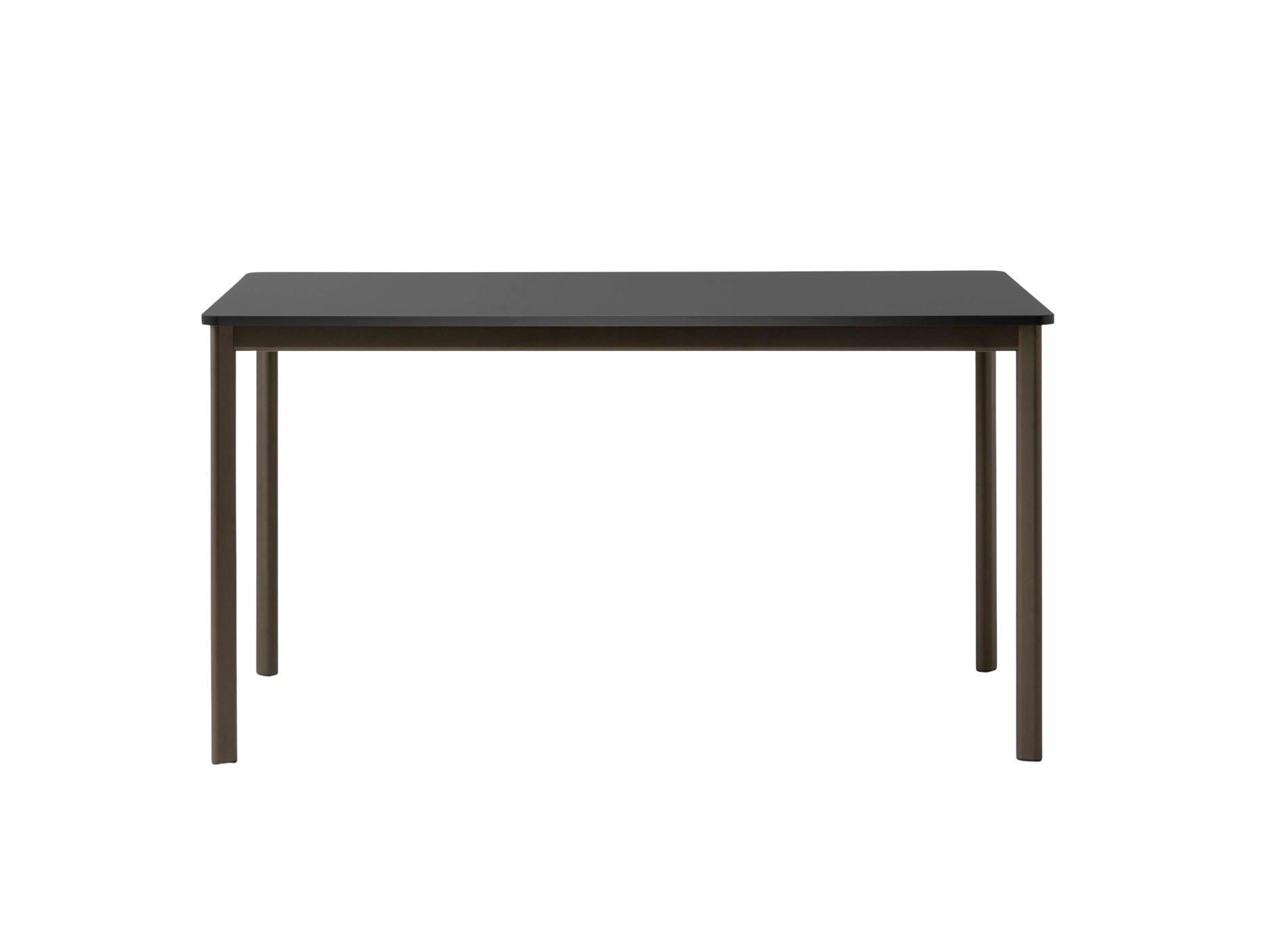 Drip HW58 Esstisch, 140 x 80 cm, bronzed / fenix nano laminat schwarz Drip HW58 Esstisch, 140 x 80 cm, bronzed / fenix nano laminat schwarz